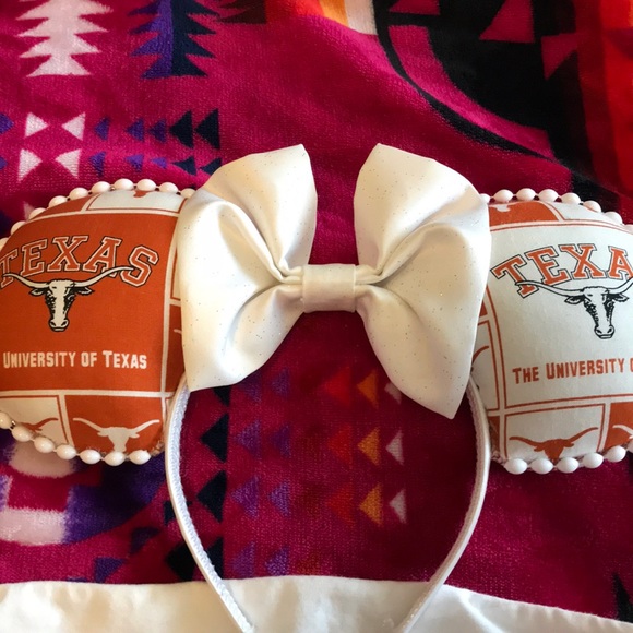 Disney longhorns ears and pink long horn tube top - Picture 2 of 3